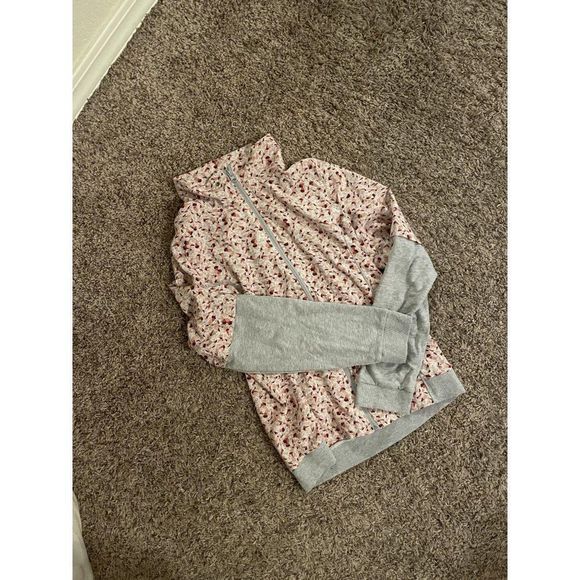 GB Full Zip Stand Up Collar Geometric Sweater S/M - Picture 2 of 11